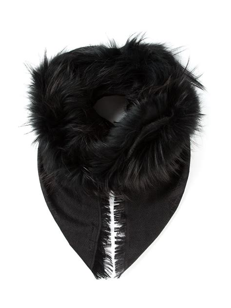 gucci inspired scarves|Gucci scarves with fur trim.